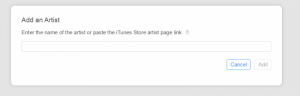 Ajout Artiste Apple Music