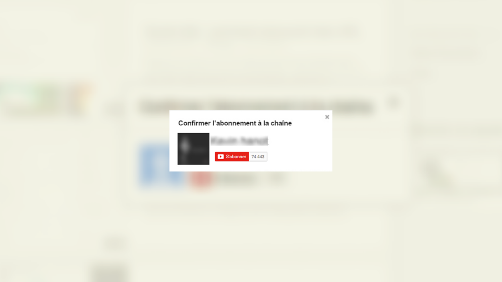 popup YouTube